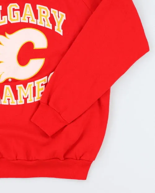 Vintage 1980's NHL Calgary Flames Sweatshirt - XL sold by Rokit product image thumbnail 4