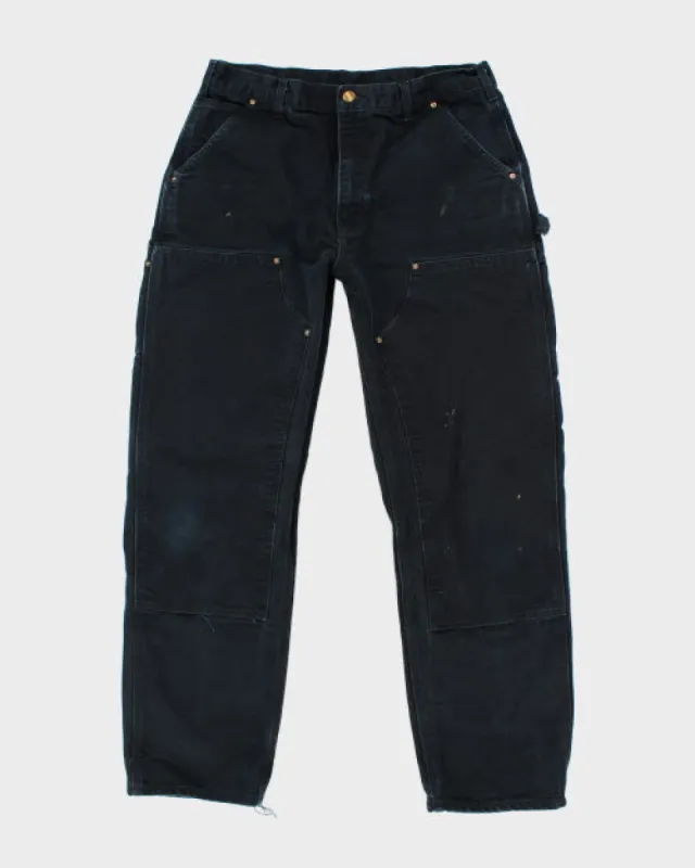 Vintage Distressed Carhartt Double Knee Carpenter Trousers - W32 L30 sold by Rokit