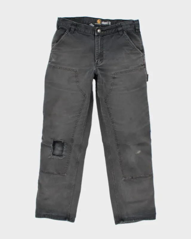 Vintage Distressed Carhartt Double Knee Carpenter Trousers - W30 L29 sold by Rokit