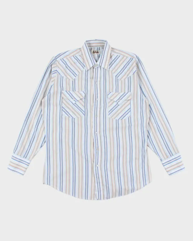 Vintage 80's Ely Cattleman Snap Button Western Shirt - M sold by Rokit