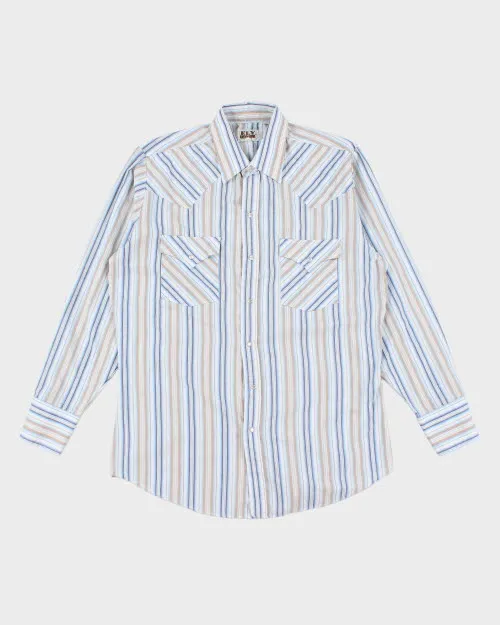 Vintage 80's Ely Cattleman Snap Button Western Shirt - M sold by Rokit