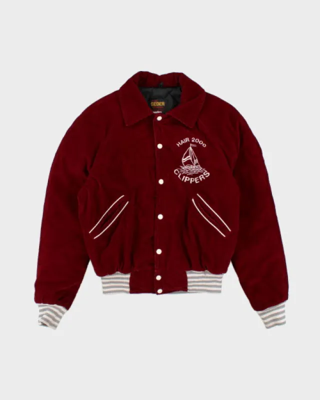 Vintage 90's Corduroy Clippers College Jacket - M sold by Rokit