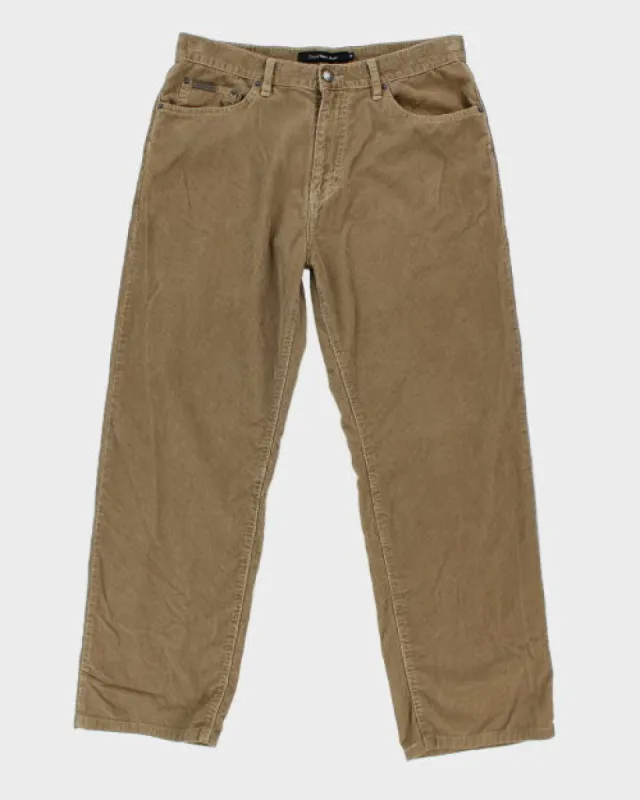 Vintage Calvin Klein Baggy Corduroy Trousers - W32 L28 sold by Rokit