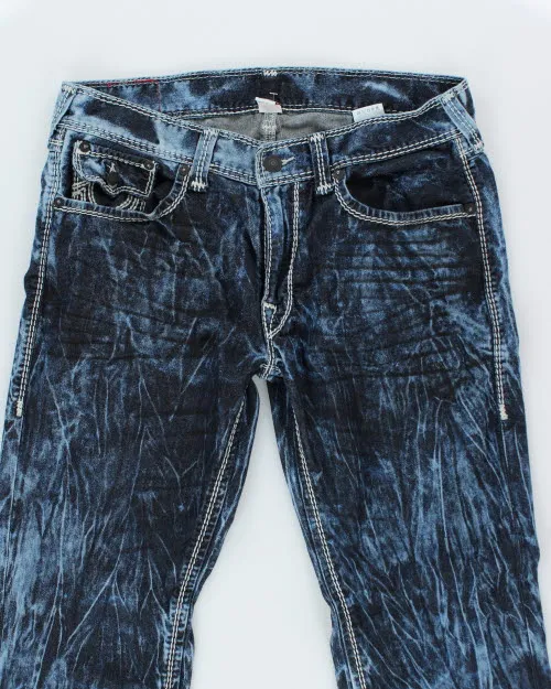 Vintage Y2K True Religion Blue Acid Wash Denim Jeans - W34 L31 sold by Rokit product image thumbnail 3