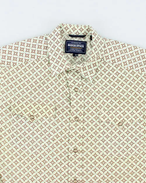 Vintage Rough Stock Patterned Snap Button Western Shirt - M sold by Rokit product image thumbnail 3