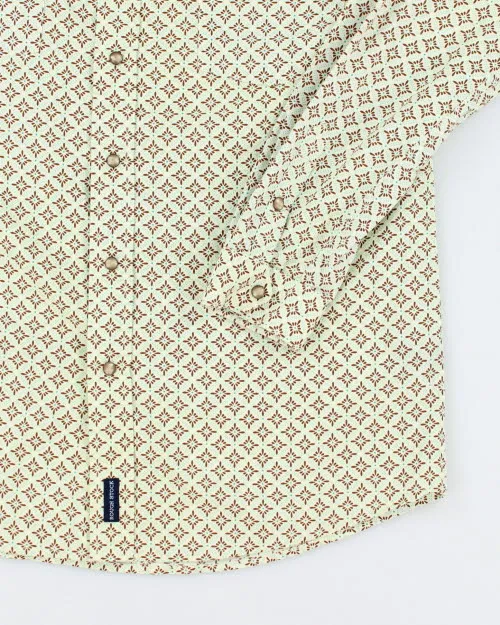 Vintage Rough Stock Patterned Snap Button Western Shirt - M sold by Rokit product image thumbnail 4