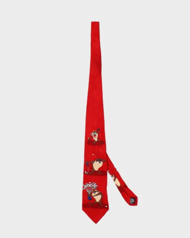 Vintage 90s Looney Tunes Silk Tie sold by Rokit