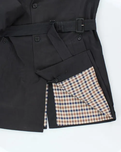 Vintage 90's Navy Aquascutum Heavyweight Long Overcoat - L sold by Rokit product image thumbnail 5