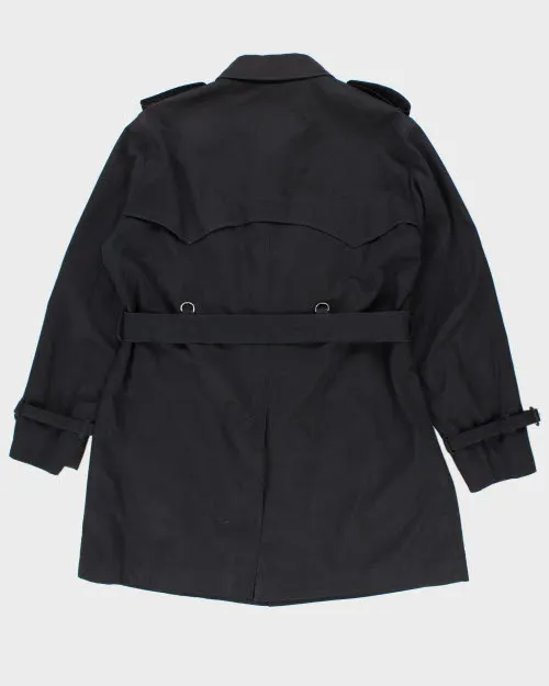 Vintage 90's Navy Aquascutum Heavyweight Long Overcoat - L sold by Rokit product image thumbnail 2