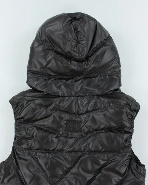 Vintage Armani Exchange Hooded Puffer Vest - L sold by Rokit product image thumbnail 4