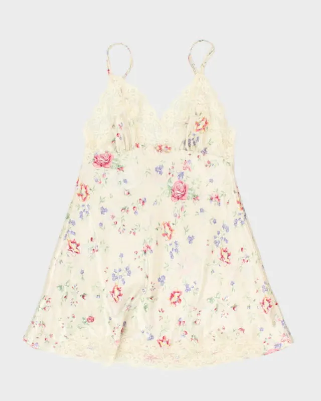 Vintage 90s Versailles Floral Slip Dress - M sold by Rokit