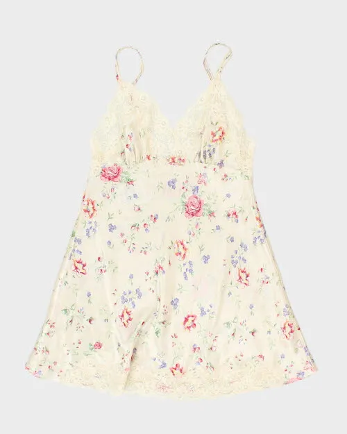 Vintage 90s Versailles Floral Slip Dress - M sold by Rokit