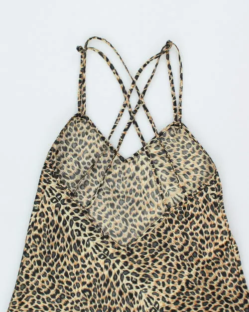 Vintage 90s La Vie En Rose Leopard Slip - S sold by Rokit product image thumbnail 4