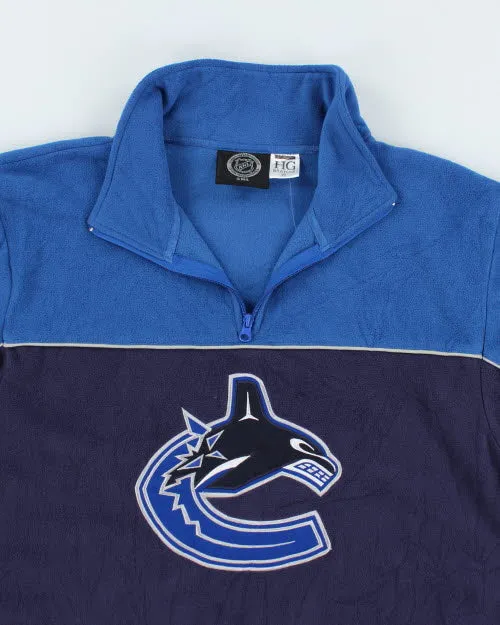 Vintage NHL Vancouver Canucks Quarter Zip Fleece - M sold by Rokit product image thumbnail 3