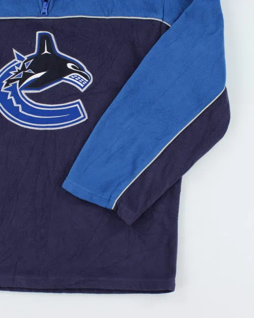 Vintage NHL Vancouver Canucks Quarter Zip Fleece - M sold by Rokit product image thumbnail 4