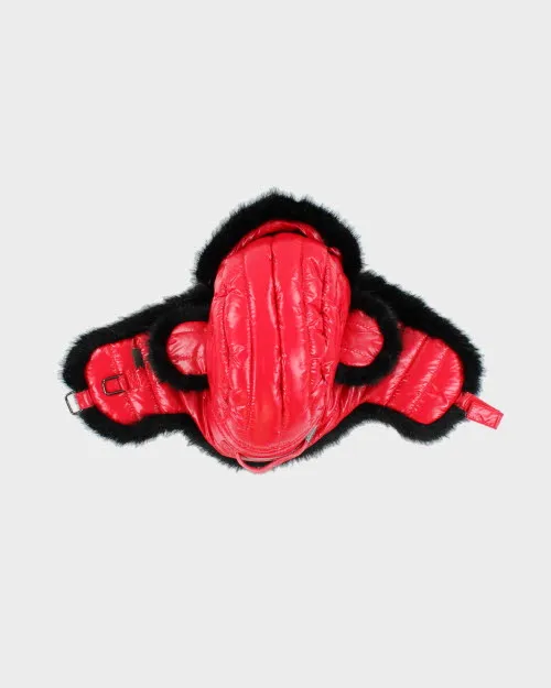 Red Faux Fur Trapper Hat sold by Rokit product image thumbnail 4