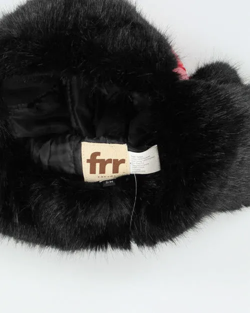 Red Faux Fur Trapper Hat sold by Rokit product image thumbnail 3