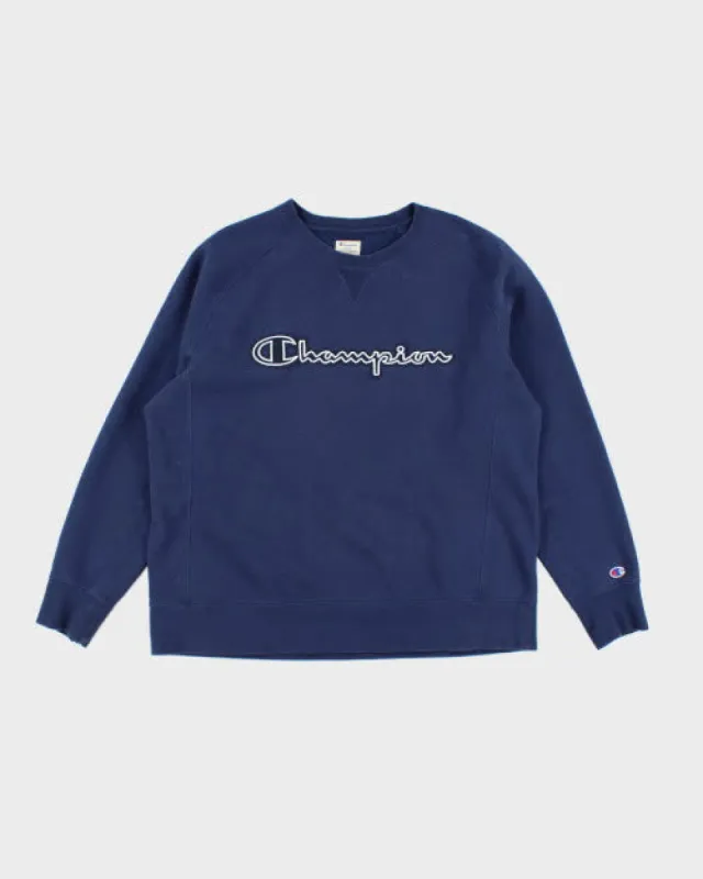 Vintage 2000's Champion Patch Logo Sweatshirt - XL sold by Rokit