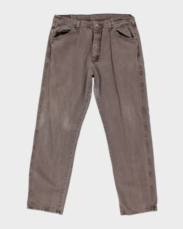 Vintage Wrangler Brown Relaxed Fit Jeans - W34 L31 sold by Rokit