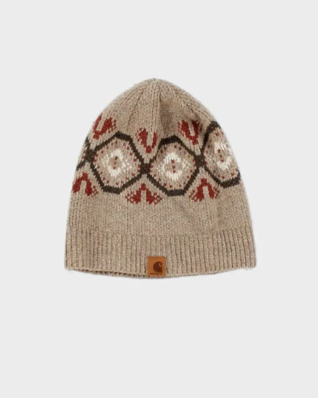 Vintage Carhartt Patterned Toque Beanie - OS sold by Rokit