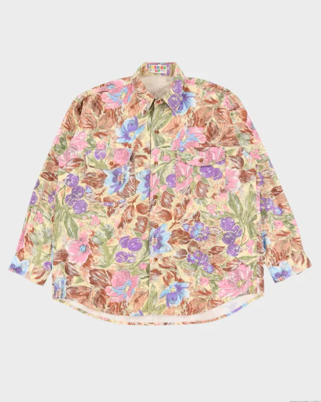 Vintage 90s Fashion Up Floral Shirt - XL sold by Rokit