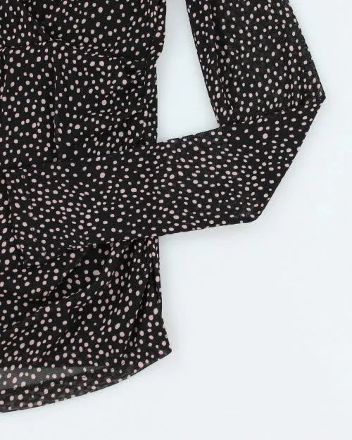 Y2k 00s Mexx Polka Dot Mesh Top - S sold by Rokit product image thumbnail 4