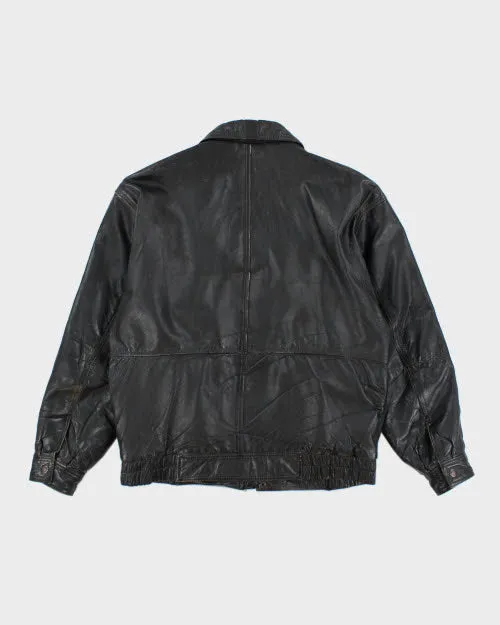 Vintage 90's Heavyweight Leather Bomber Jacket - M sold by Rokit product image thumbnail 2