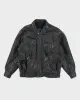 Vintage 90's Heavyweight Leather Bomber Jacket - M sold by Rokit