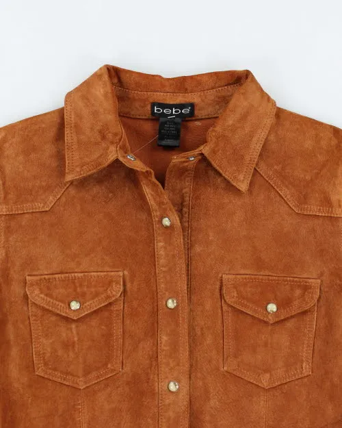 Y2k 00s Bebe Suede Shacket - L sold by Rokit product image thumbnail 3