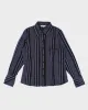 Y2k 00s Jessica Stripe Sheer Skirt - M sold by Rokit