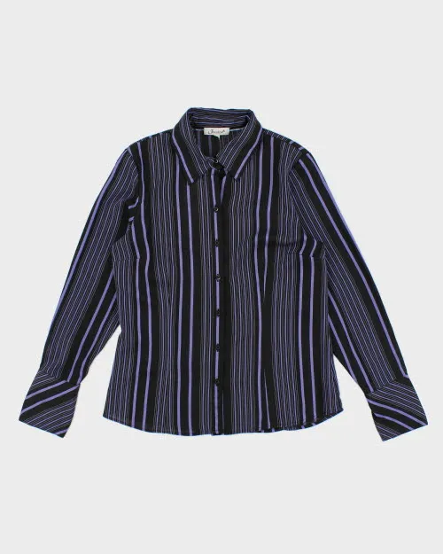 Y2k 00s Jessica Stripe Sheer Skirt - M sold by Rokit