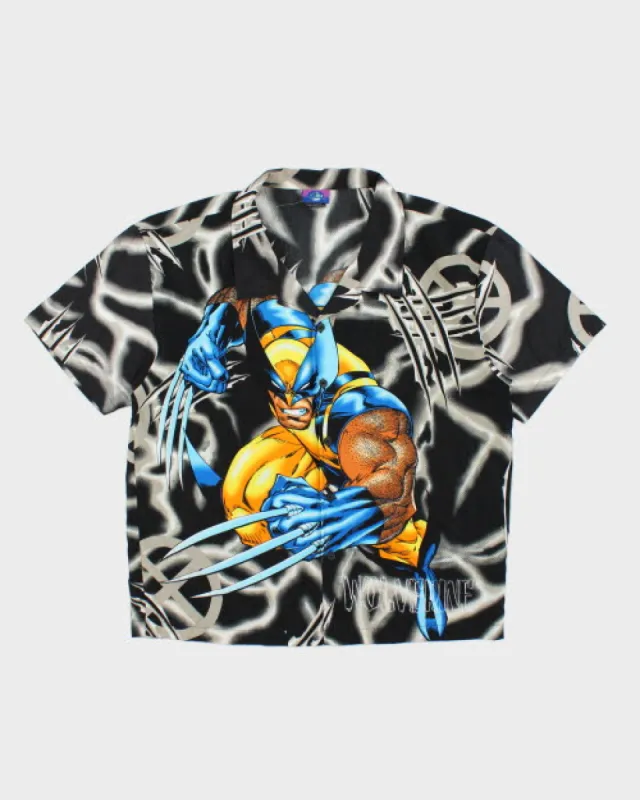 Vintage 2000's X Men Wolverine All Over Print Shirt - L sold by Rokit