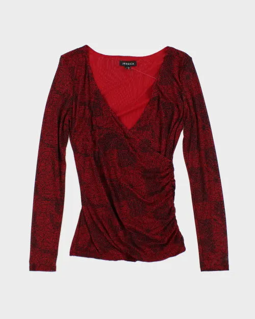 Y2k 00s Jessica Mesh Top - M sold by Rokit