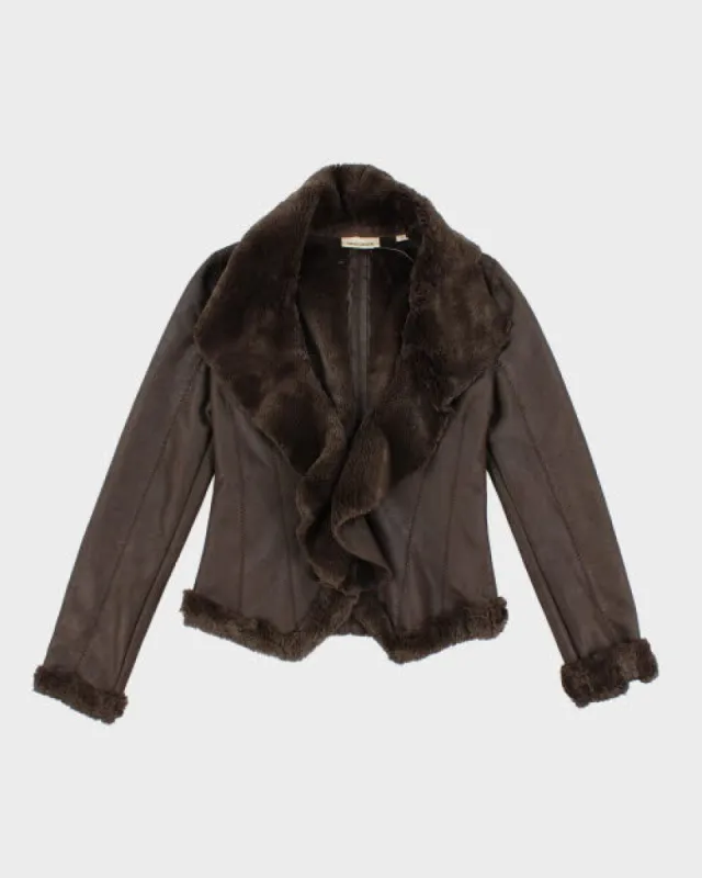 Y2k 00s DKNY Faux Fur Jacket - XS sold by Rokit