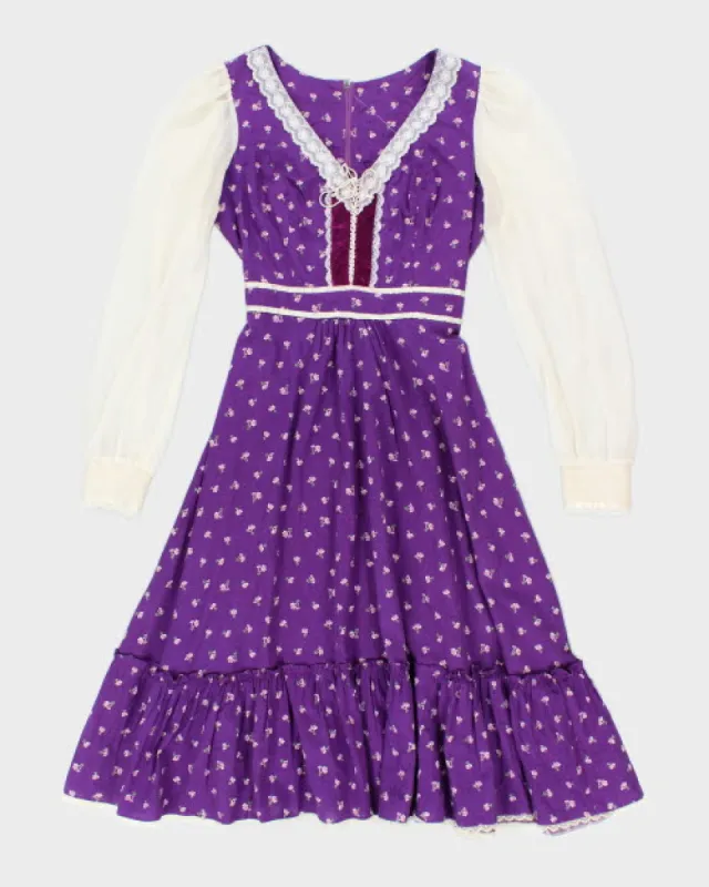 Vintage 70s Prairie Dress - M sold by Rokit