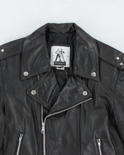 Vintage 90's Intersect Biker Leather Jacket - S sold by Rokit product image thumbnail 3