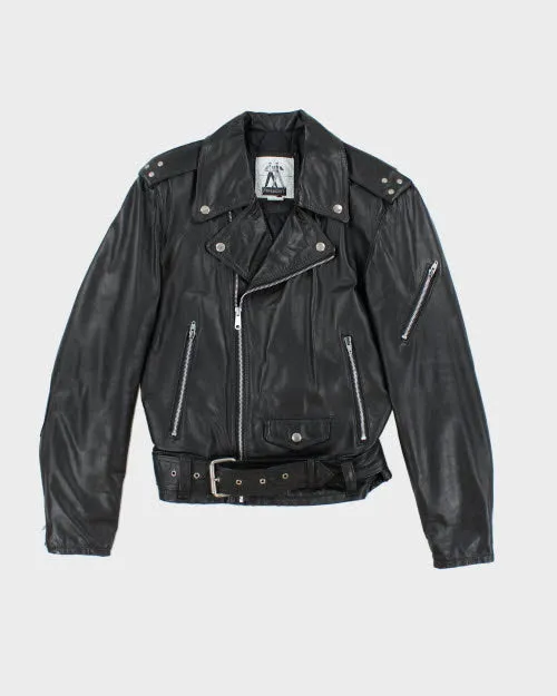 Vintage 90's Intersect Biker Leather Jacket - S sold by Rokit