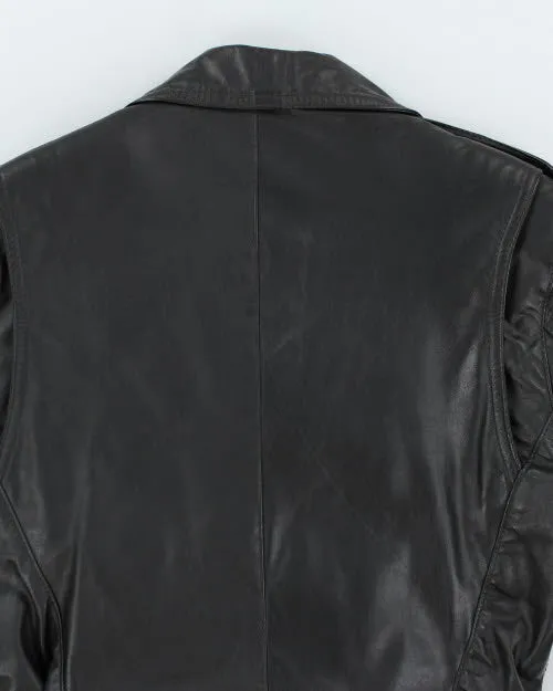 Vintage 90's Intersect Biker Leather Jacket - S sold by Rokit product image thumbnail 5