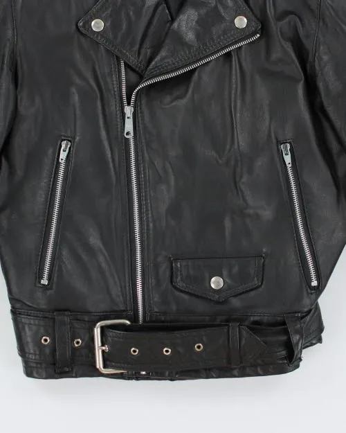 Vintage 90's Intersect Biker Leather Jacket - S sold by Rokit product image thumbnail 4