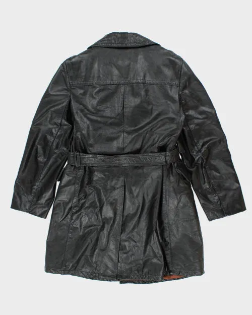 Vintage 80's Sears Long Leather Double Breasted Jacket - L sold by Rokit product image thumbnail 2