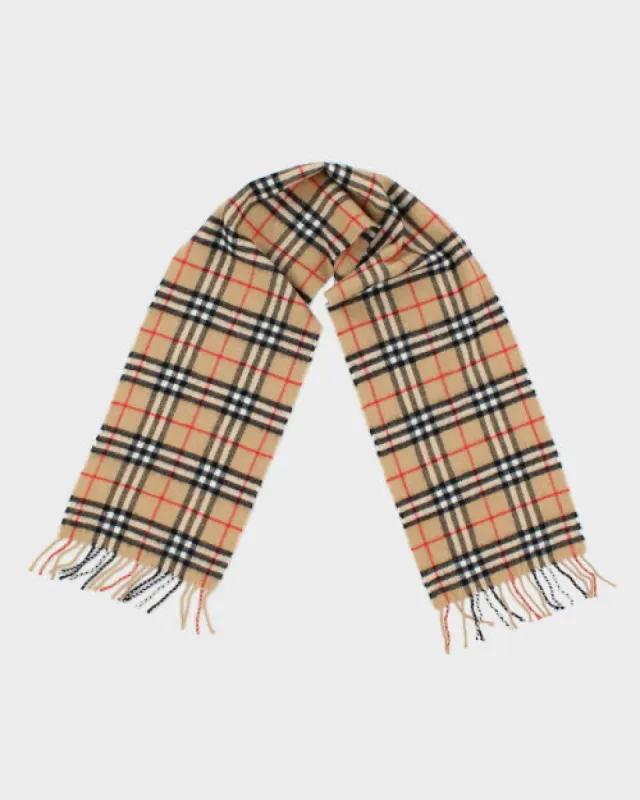 Burberry Cashmere Nova Check Scarf sold by Rokit