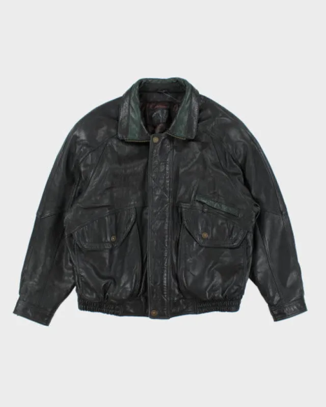 Vintage 90's BOSA Oversized Leather Jacket - XL sold by Rokit