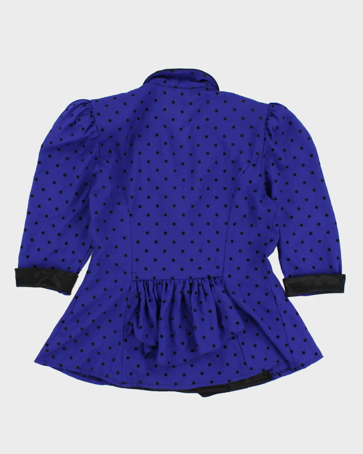 Vintage 80s Nu Mode Collared Polka Dot Blouse - M sold by Rokit product image thumbnail 2