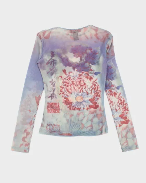 Y2k 00s Oscar Leopold Mesh Top - S sold by Rokit product image thumbnail 2