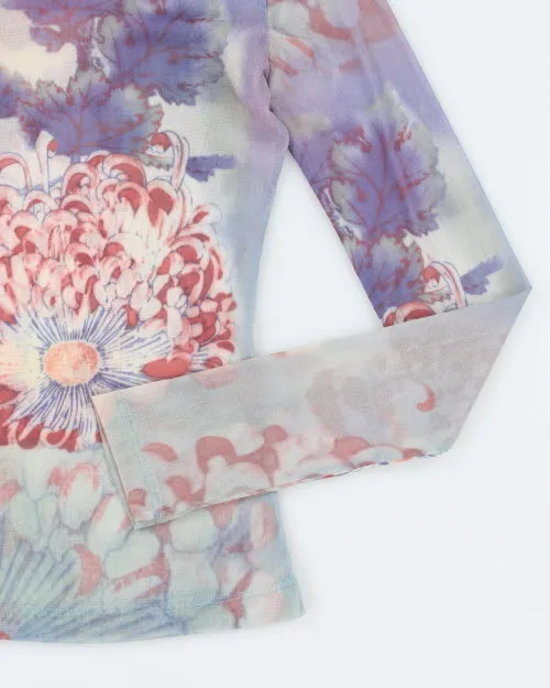 Y2k 00s Oscar Leopold Mesh Top - S sold by Rokit product image thumbnail 4