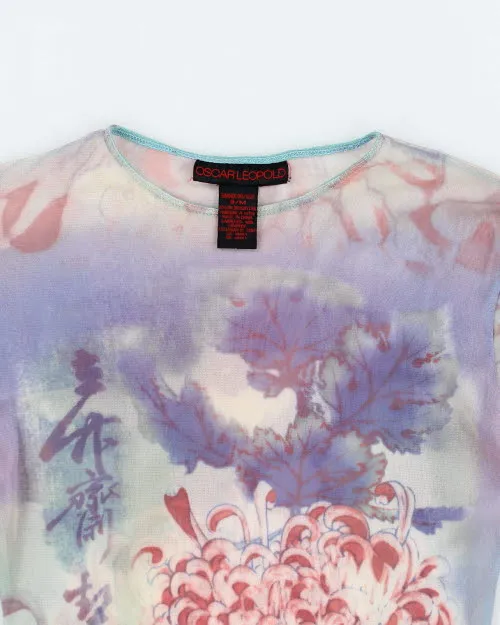 Y2k 00s Oscar Leopold Mesh Top - S sold by Rokit product image thumbnail 3