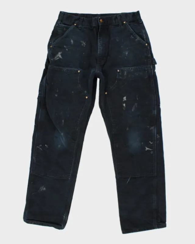 Vintage Distressed Carhartt Double Knee Carpenter Trousers -W30 L30 sold by Rokit
