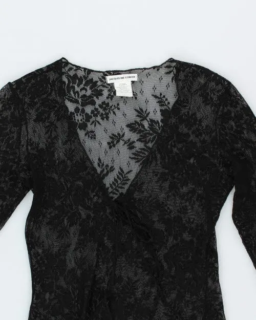Y2k 00s Jacqueline Conoir Lace Tie Front Top - S sold by Rokit product image thumbnail 3