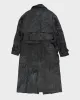 Vintage 90's Harley Davidson Long Leather Trench Coat - L sold by Rokit