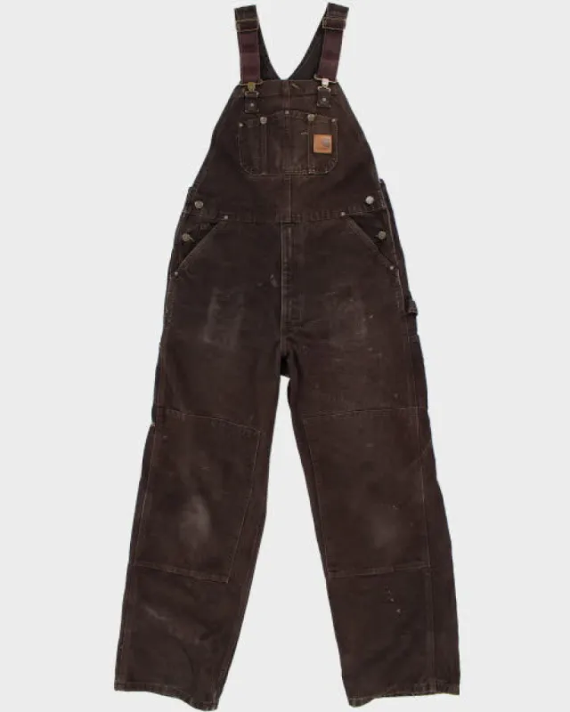 Vintage 90's Carhartt Heavyweight Workwear Dungarees - W34 L32 made by Carhartt